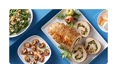 Lighter Thanksgiving mains and sides.