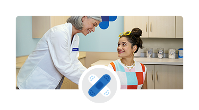 A vaccine patient in a Little Clinic