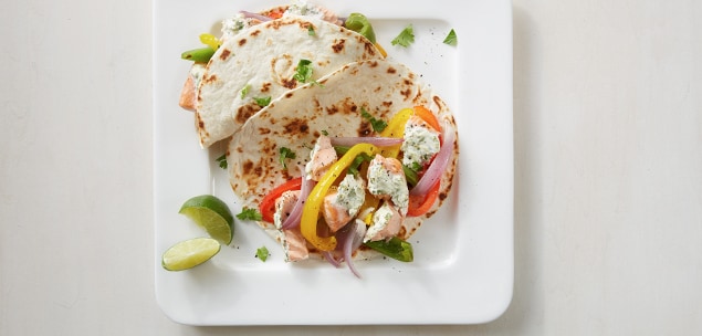 Sheet Pan Salmon Fajitas