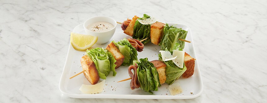 Caesar Salad on a Stick Recipe