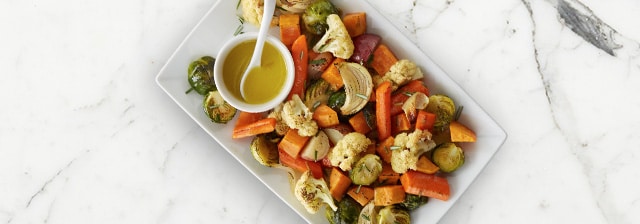 Roasted Vegetables with Honey Horseradish Glaze Recipe