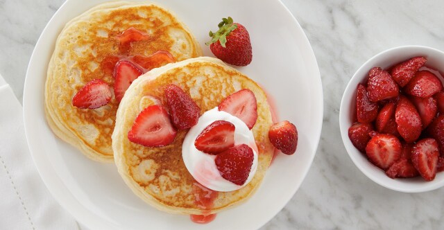 Strawberry Shortcake Protein Pancakes Recipe