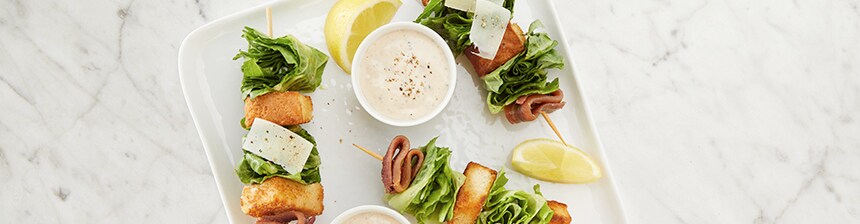 Caesar Salad on a Stick