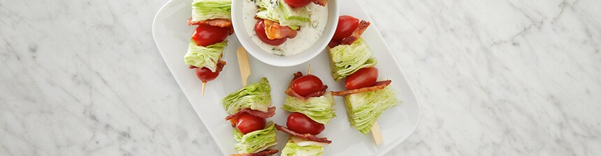 Wedge Salad on a Stick