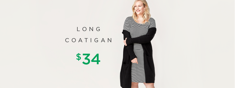 woman in long coatigan