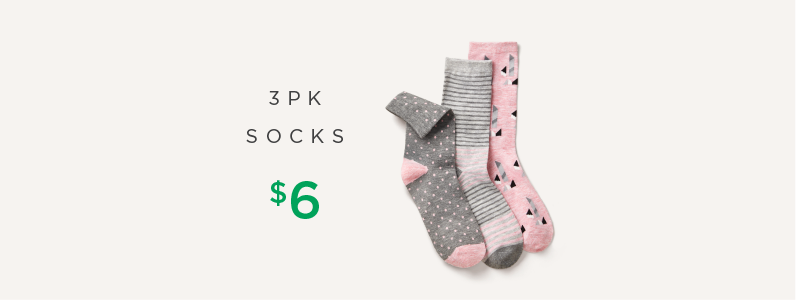 3 pack socks