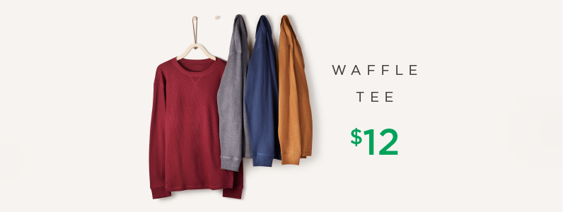 hanging waffle tee hanging waffle tee