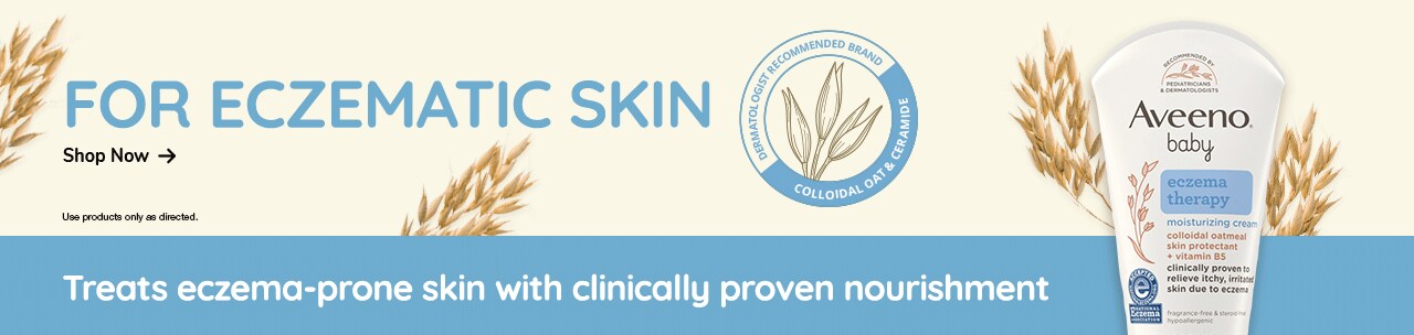 Shop aveeno to solve for eczematic skin