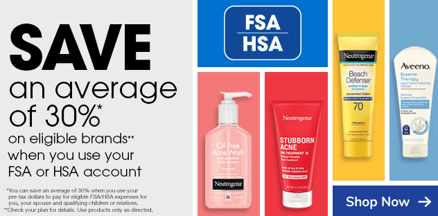 save an average of 30% using your HSA and FSA