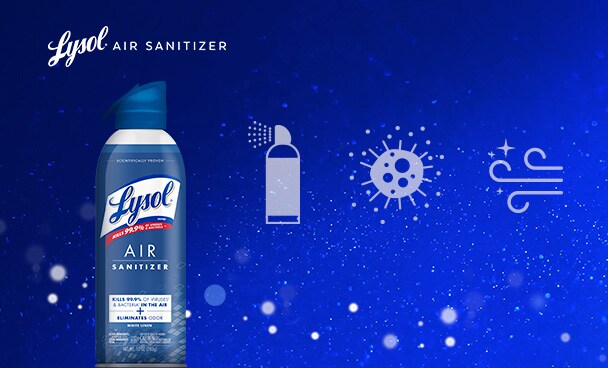 How to use lysol air sanitizer