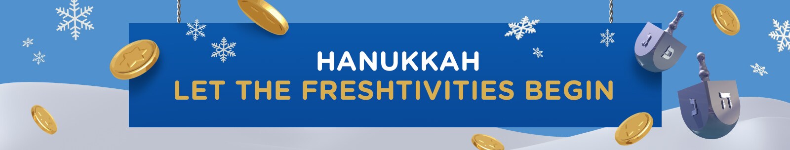 Hanukkah Shop – Hanukkah Gelt and Dreidel