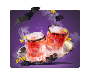 Scary sips. Beer, wine and creepy cocktail ingredients.
