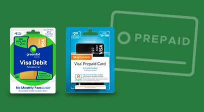 Example of prepaid card offerings at King Soopers including but not limited to Visa debit and Visa Prepaid cards.
