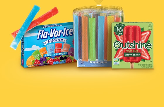 Ice pops and juice bars.